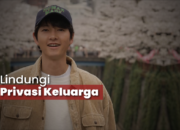 Halangi Kamera, Song Joong Ki Minta Fans Tak Rekam Anak dan Istrinya